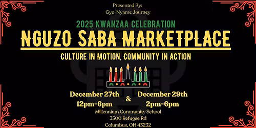 Nguzo Saba Marketplace, 12.27 & 12.29 - 2025 Kwanzaa Celebration