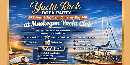 Muskegon Pub Pedal Yacht Rock Dock Party at MYC