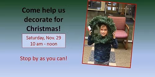 Hanging of the Greens: First Presbyterian Church of Bethlehem