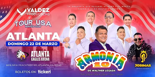 ARMONIA 10 y Josimar en concert Parking Ticket