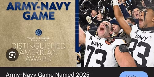 Army vs Navy football.