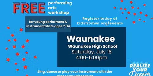Waunakee-FREE-Performing Arts Workshop