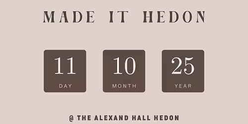 Made it Makers Market Hedon