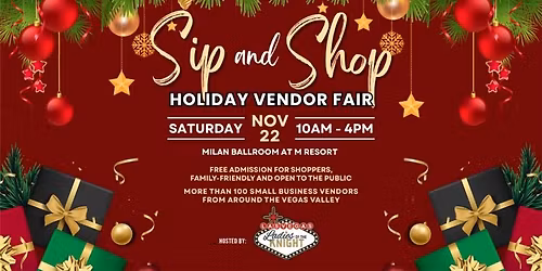 Ladies Of The Knight Holiday Sip & Shop Vendor Fair