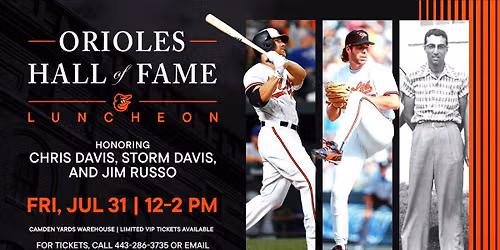 Orioles Hall of Fame Luncheon