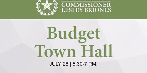 Budget Town Hall & Senior Resource Fair