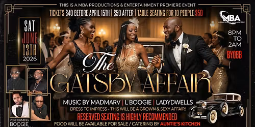 The Gatsby Affair presented by MBA Productions