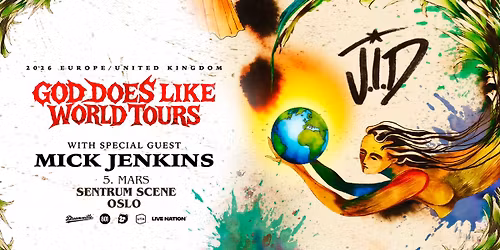 J.I.D: God Does Like World Tours \/ Sentrum Scene \/ Pres. av Live Nation