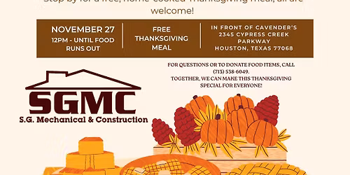 5th Annual Thanksgiving Community Outreach