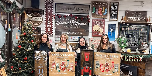 December DIY Sign Workshops at Board & Brush\ud83e\udd42\ud83c\udf85\ud83c\udffc\u2744\ufe0f