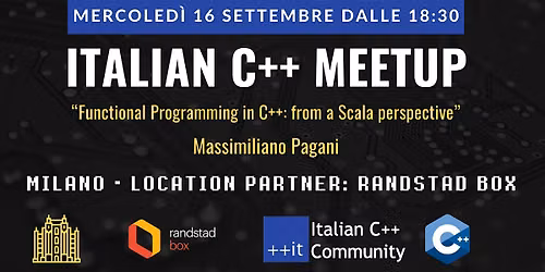Italian C++ Meetup MILANO Settembre 2026