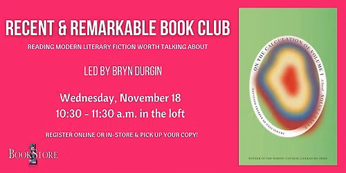Recent & Remarkable Book Club: "On the Calculation of Volume (Book 1)"