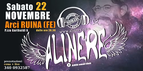 ALINERE cena + concerto Arci Ruina (FE)