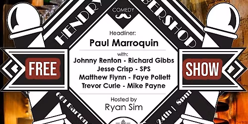 Comedy at Hendry's - Fall laughter with Paul Marroquin