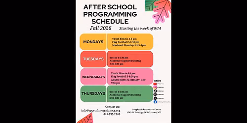 Youth After School Programming