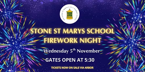 Stone St Mary\u2019s PTA Firework Night