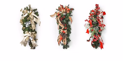 Holiday Teardrop Swag Design Workshop Sturtevant