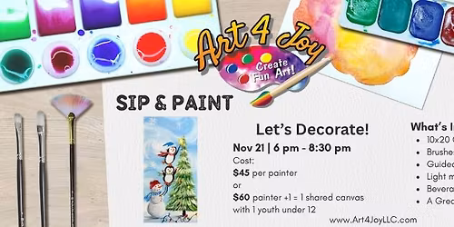 Sip & Paint Let's Decorate!