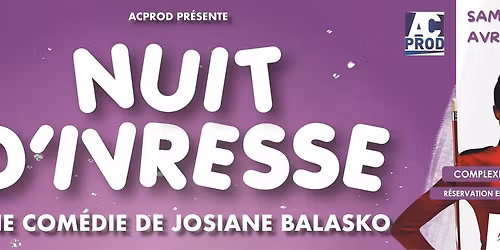 Pi\u00e8ce de th\u00e9\u00e2tre Nuit d'Ivresse - ville de Marck