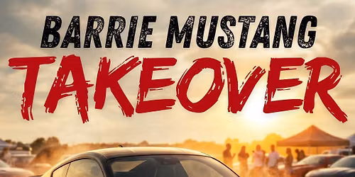 BARRIE MUSTANG TAKEOVER <svg xmlns=