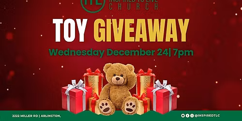 Toy Giveaway at Inspired To Live Church