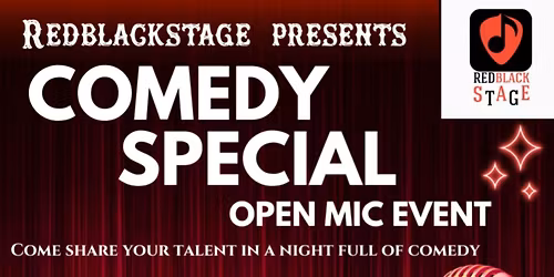 Comedy Open Mic by Redblackstage
