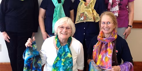 Silk Painted Scarves Galore