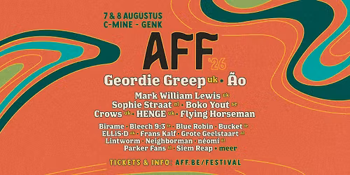 AFF '26 ~ 7 & 8 augustus ~ C-mine, Genk