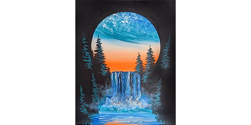 Sunset Waterfall - Paint and Sip in Boston | Classpop!\u2122