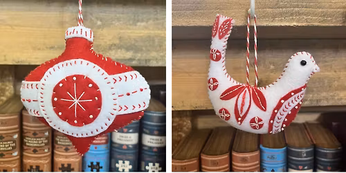 Hand Stitched Nordic Style Christmas Decorations Workshop 
