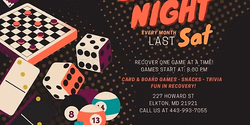 Cecil County Recovery Game Night!