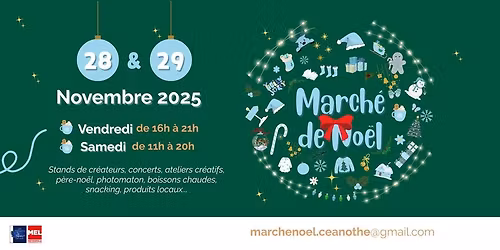 March\u00e9 de No\u00ebl 2025 au C\u00e9anothe