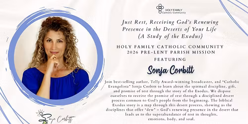 2026 Holy Family Parish Mission featuring Sonja Corbitt
