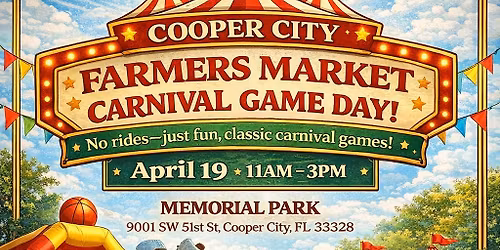Cooper City Farmers Market Carnival Game day