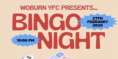 \ud83e\udd0dWoburn YFC Bingo Night \ud83d\udda4