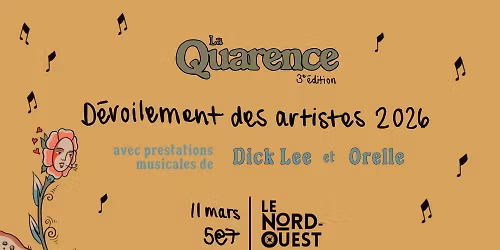 D\u00e9voilement des artistes du Festival La Quarence 2026