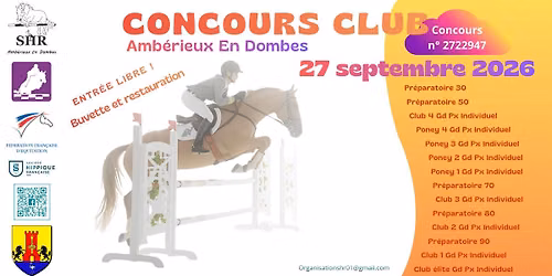 Concours CLUB - 27 Septembre 2026