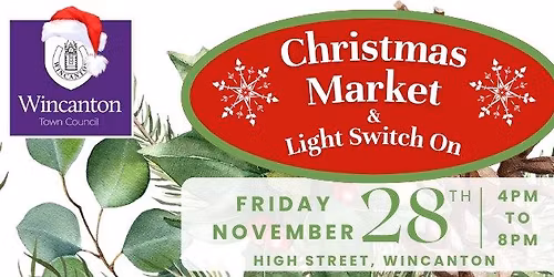 Christmas Market and Light Switch On