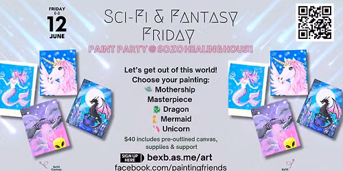 Sci Fi & Fantasy Friday Paint Party