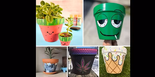 Paint Flower Pots With Stars Creative Space @ Sacred Energy SLC