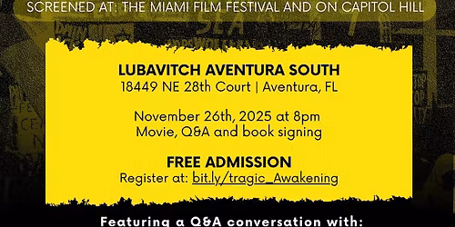 TRAGIC AWAKENING - An evening of film, conversation and inspiration!