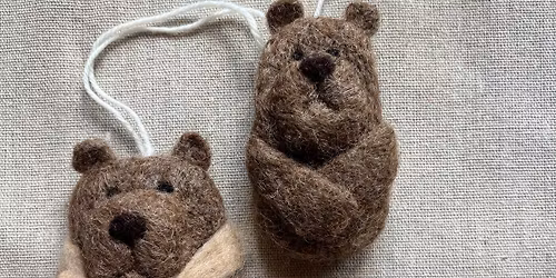 Needle Felting Wool Bear Workshop