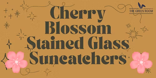 Cherry Blossom Stained Glass Suncatchers