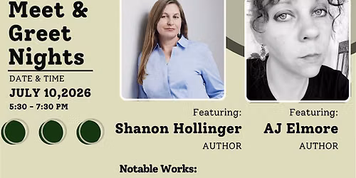 Local Author Meet & Greet Night July