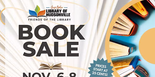 USED BOOK SALE at Gary Byker Library of Hudsonville