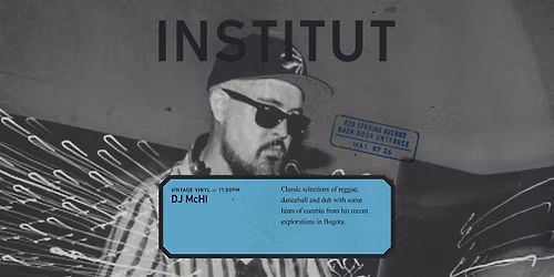 INSTITUT 001 vintage vinyl: DJ McHI