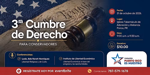 3RA CUMBRE DE DERECHO PARA CONSERVADORES