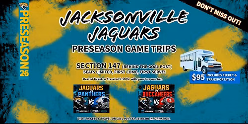 Jaguars vs Panthers Preseason Game Trip