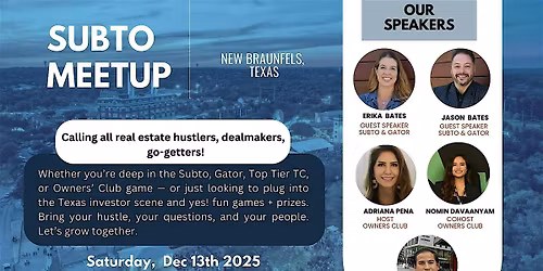 Creative Real Estate Meetup: Learn, Play & Win