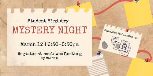 Student Ministry Mystery Night